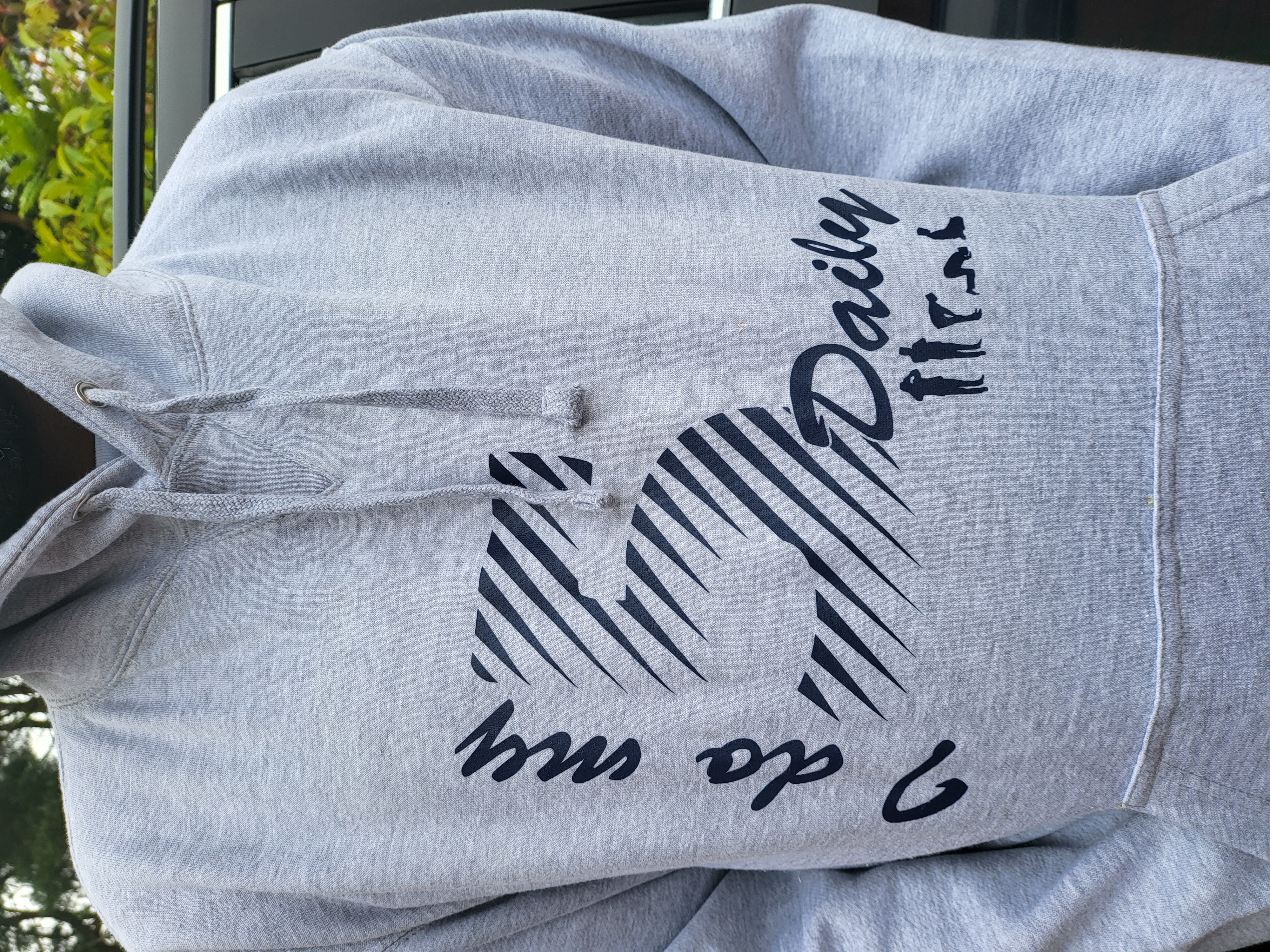 I do my 5 Daily - gray hoodie 2